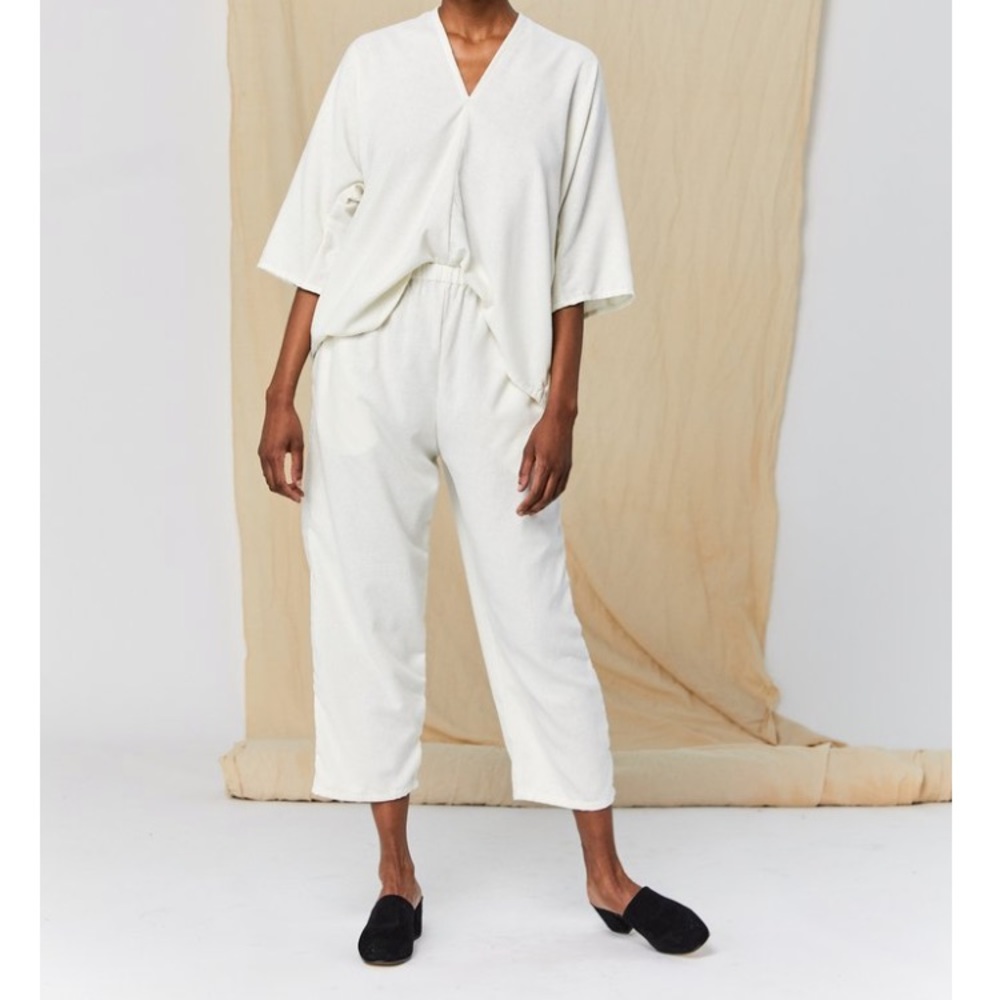 Miranda Bennett Hadid Pants Natural Silk Noil